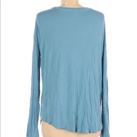 PINK Victoria Secret l Blue Long Sleeve Shirt - M - Picture 2 of 2
